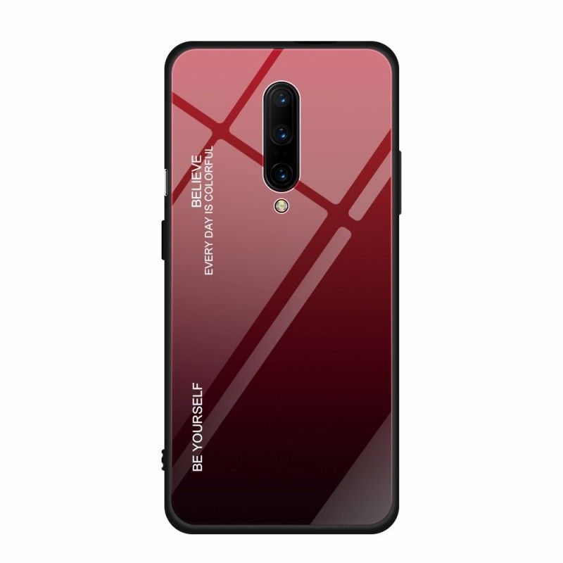 Case Hoesje OnePlus 7 Pro Groen Rood Telefoonhoesje Gegalvaniseerde Kleur