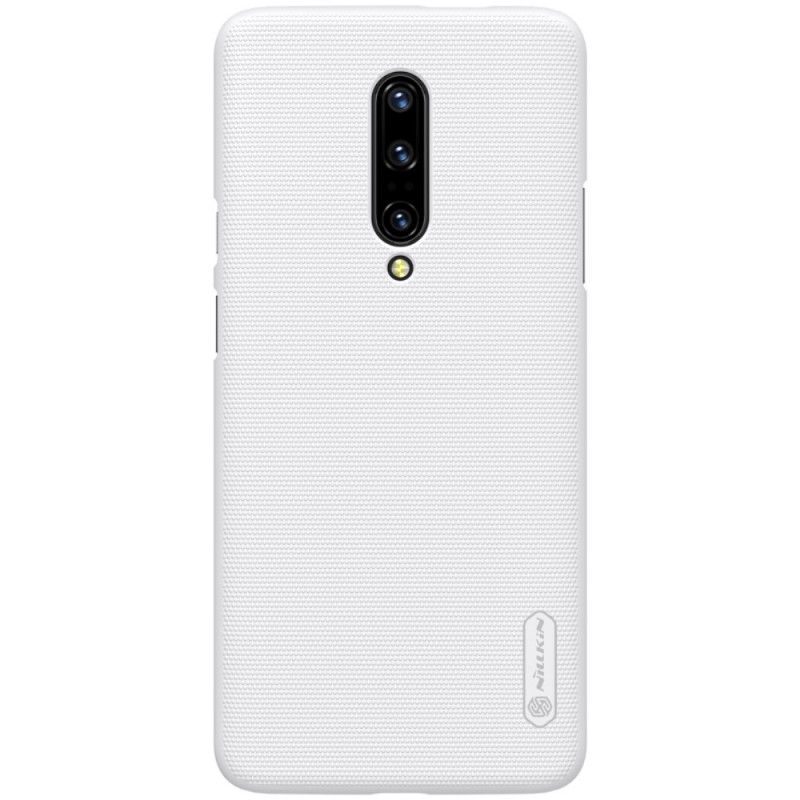 Cover Hoesje OnePlus 7 Pro Zwart Telefoonhoesje Stijve Frosted Nillkin