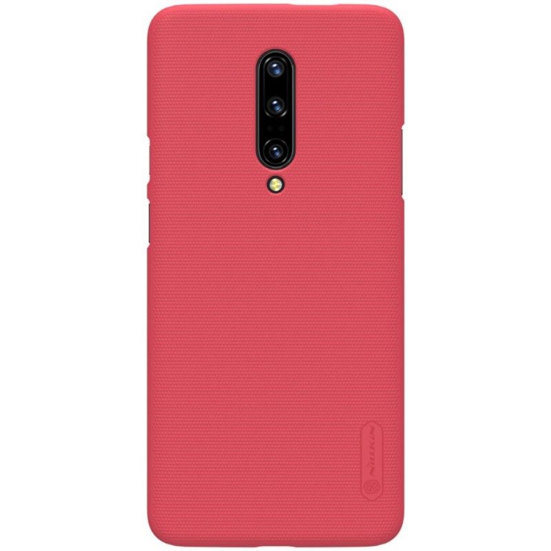 Cover Hoesje OnePlus 7 Pro Zwart Telefoonhoesje Stijve Frosted Nillkin