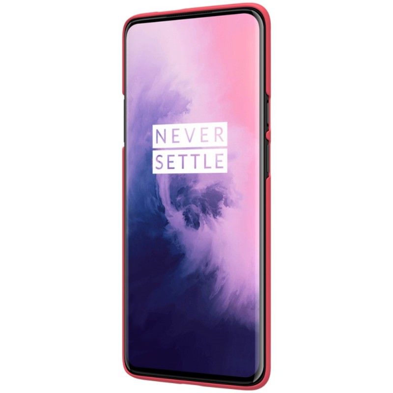 Cover Hoesje OnePlus 7 Pro Zwart Telefoonhoesje Stijve Frosted Nillkin