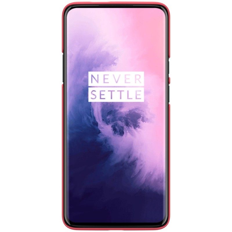 Cover Hoesje OnePlus 7 Pro Zwart Telefoonhoesje Stijve Frosted Nillkin