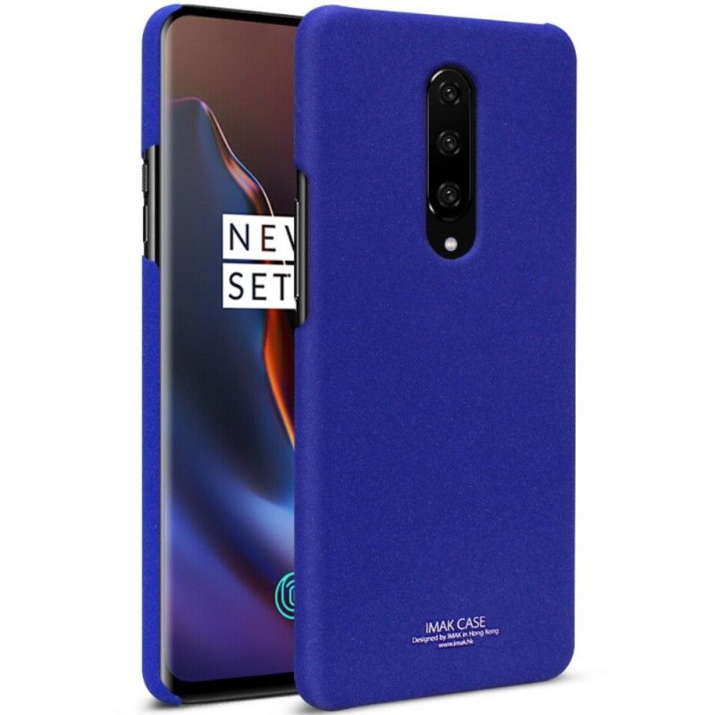 Hoesje OnePlus 7 Pro Donkerblauw Stijve Mat