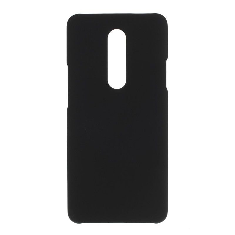 Hoesje OnePlus 7 Pro Geel Zwart Stijve Siliconen