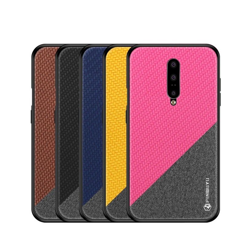 Hoesje OnePlus 7 Pro Magenta Zwart Pinwuyo Eer-Serie