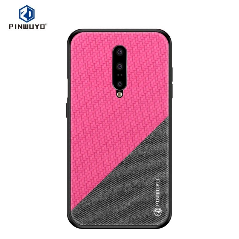 Hoesje OnePlus 7 Pro Magenta Zwart Pinwuyo Eer-Serie