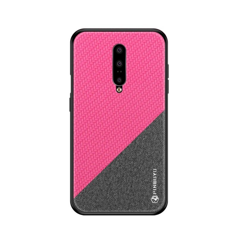 Hoesje OnePlus 7 Pro Magenta Zwart Pinwuyo Eer-Serie