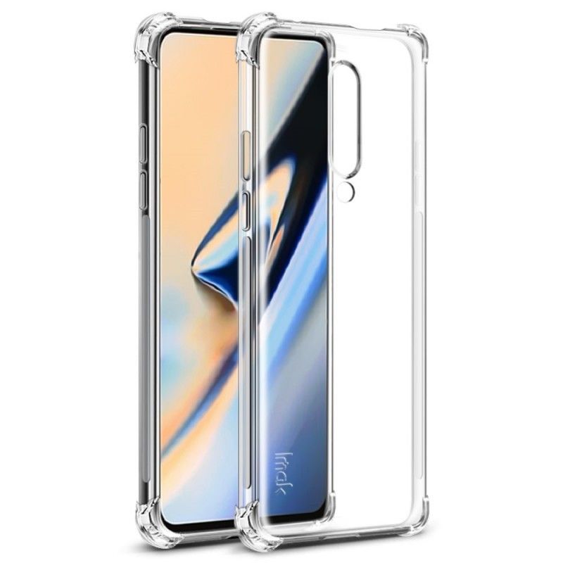 Hoesje OnePlus 7 Pro Transparant Zwart Imak Huidgevoel