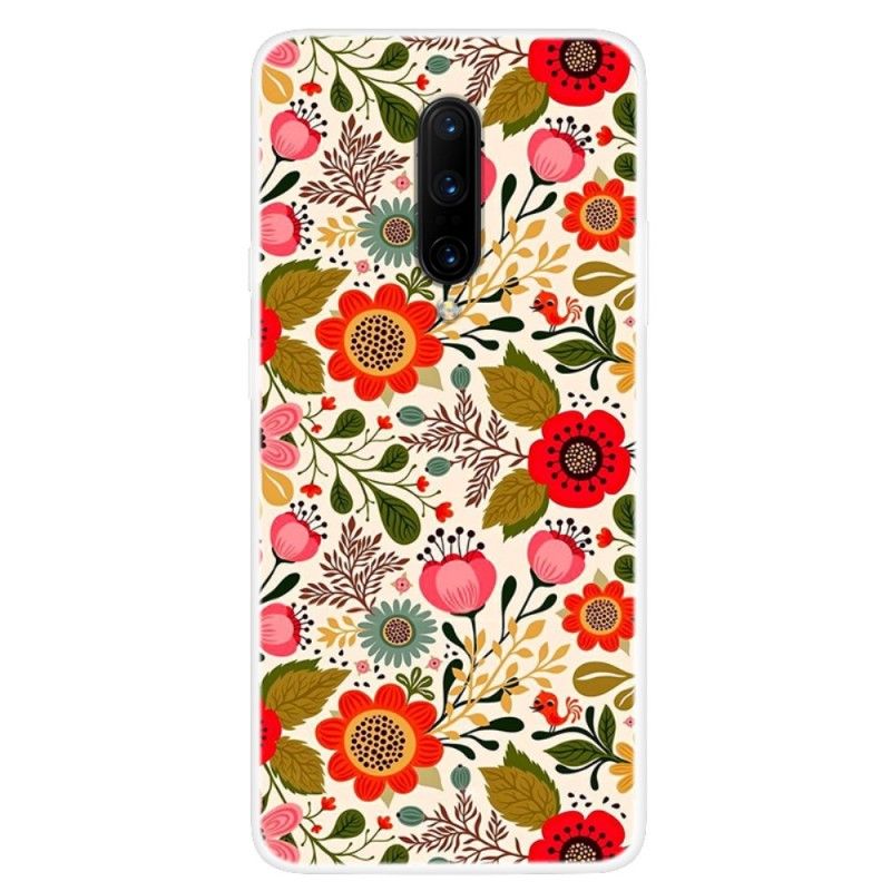 Hoesje voor OnePlus 7 Pro Bloementapijt