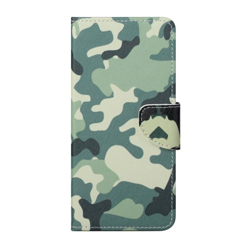 Leren Hoesje Honor 10X Lite Telefoonhoesje Militaire Camouflage
