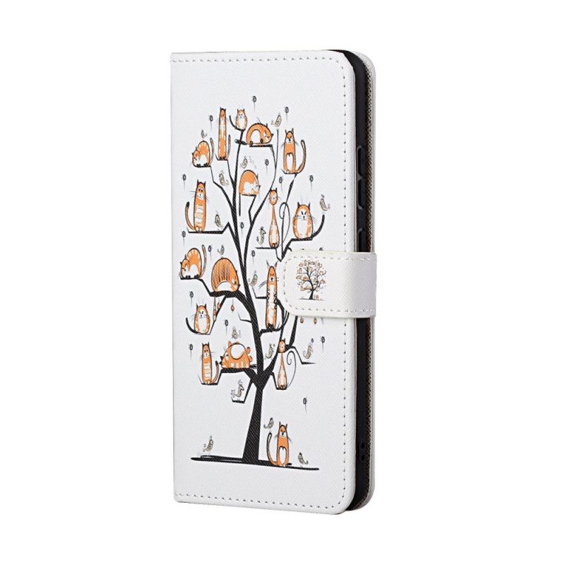 Leren Hoesje voor Honor 10X Lite Funky String Katten