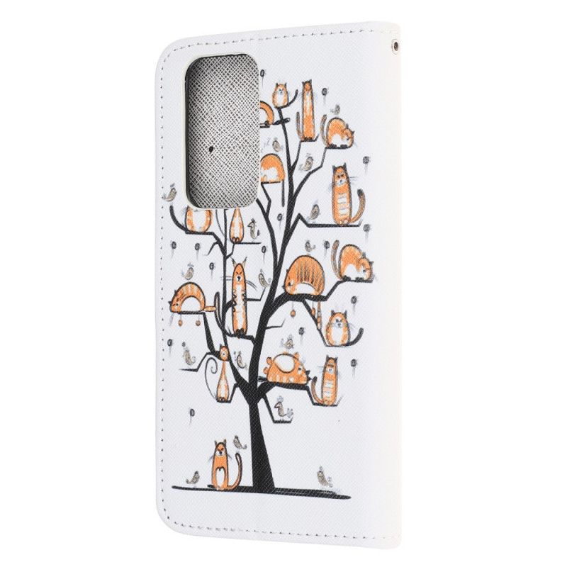 Leren Hoesje voor Honor 10X Lite Funky String Katten