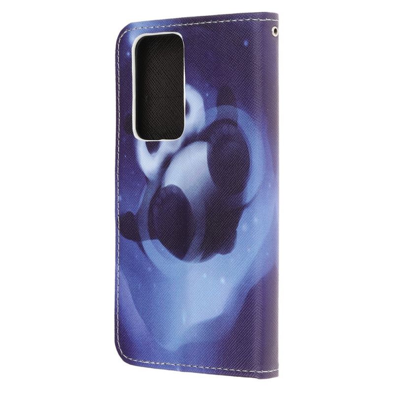 Leren Hoesje voor Honor 10X Lite Pandaruimte Met String