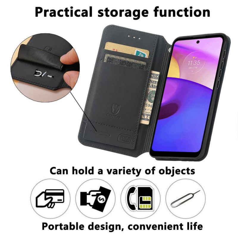 Folio-hoesje Moto E20 / E30 / E40 Artistieke Rfid