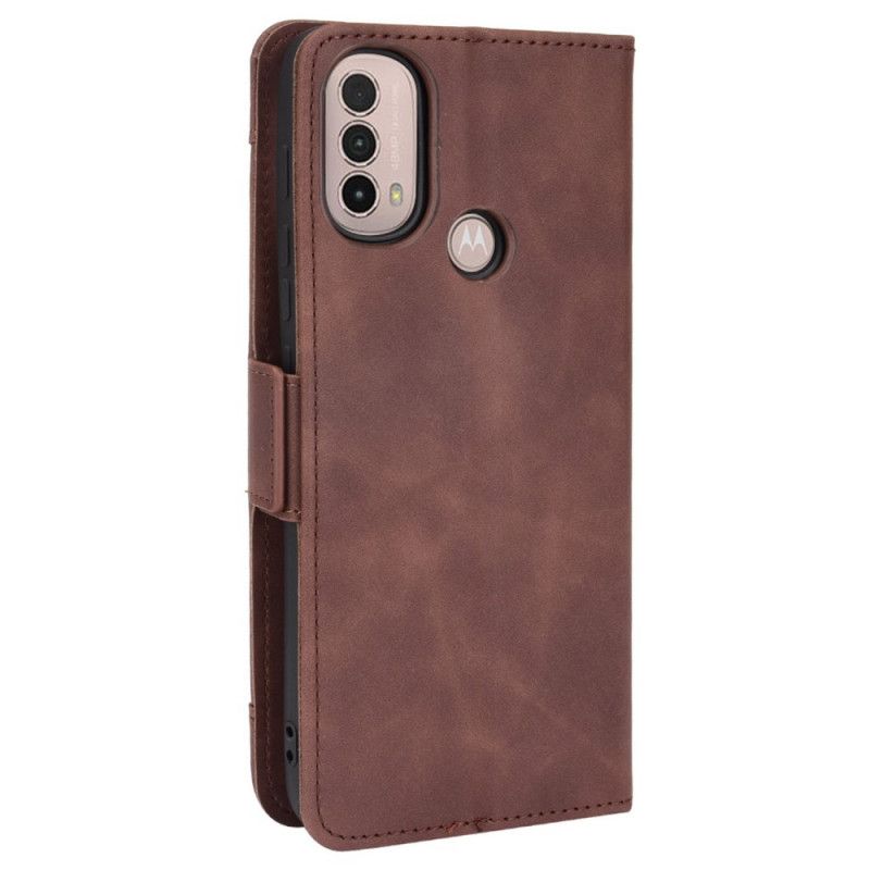 Folio-hoesje Moto E20 / E30 / E40 Telefoonhoesje Eersteklas Multi-kaart