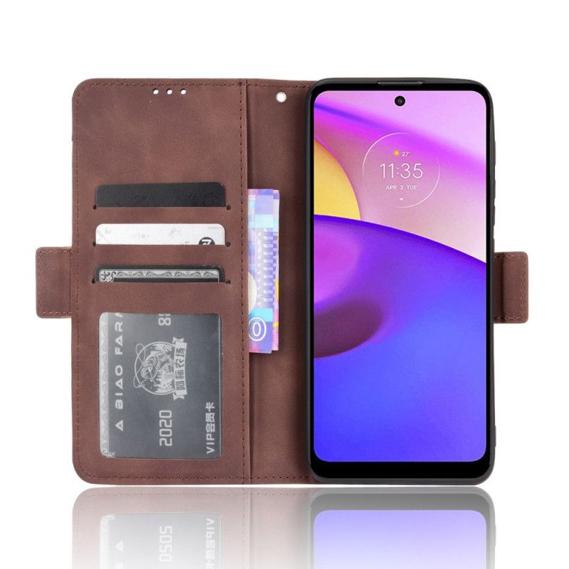 Folio-hoesje Moto E20 / E30 / E40 Telefoonhoesje Eersteklas Multi-kaart