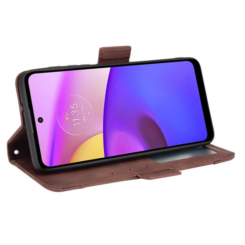 Folio-hoesje Moto E20 / E30 / E40 Telefoonhoesje Eersteklas Multi-kaart