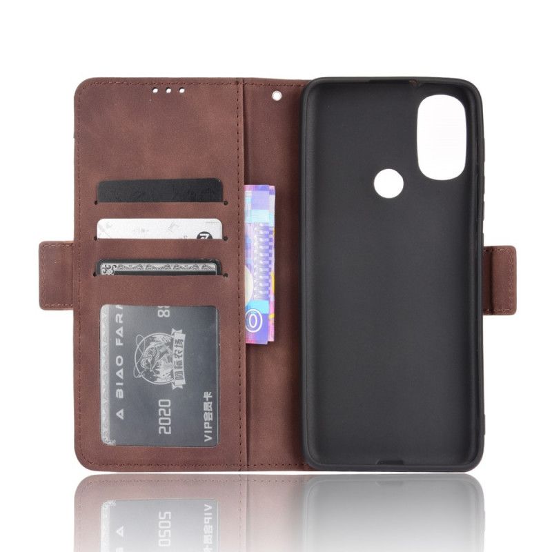 Folio-hoesje Moto E20 / E30 / E40 Telefoonhoesje Eersteklas Multi-kaart