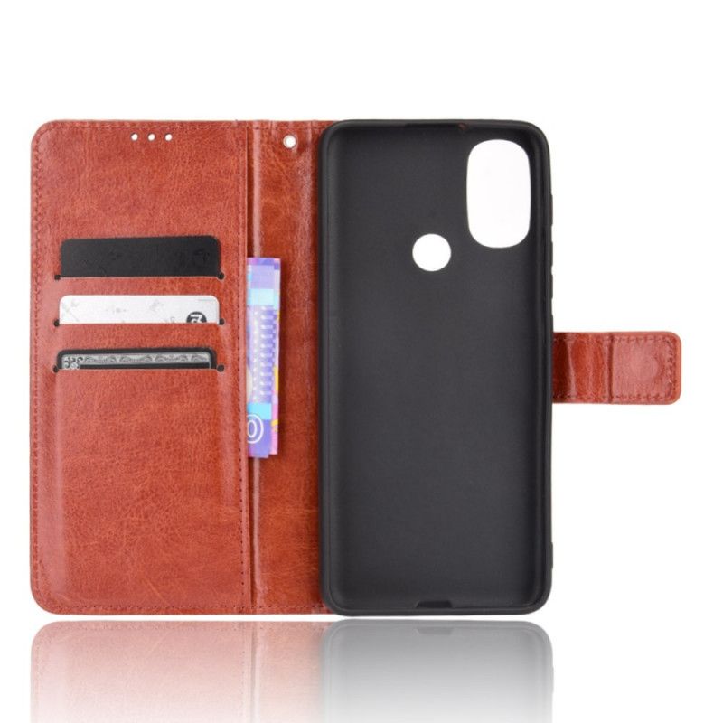 Folio-hoesje Moto E20 / E30 / E40 Telefoonhoesje Flitsend Kunstleer