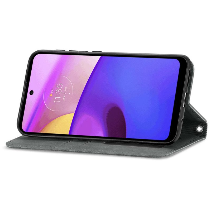 Folio-hoesje Moto E20 / E30 / E40 Telefoonhoesje Skin-touch Ontwerp