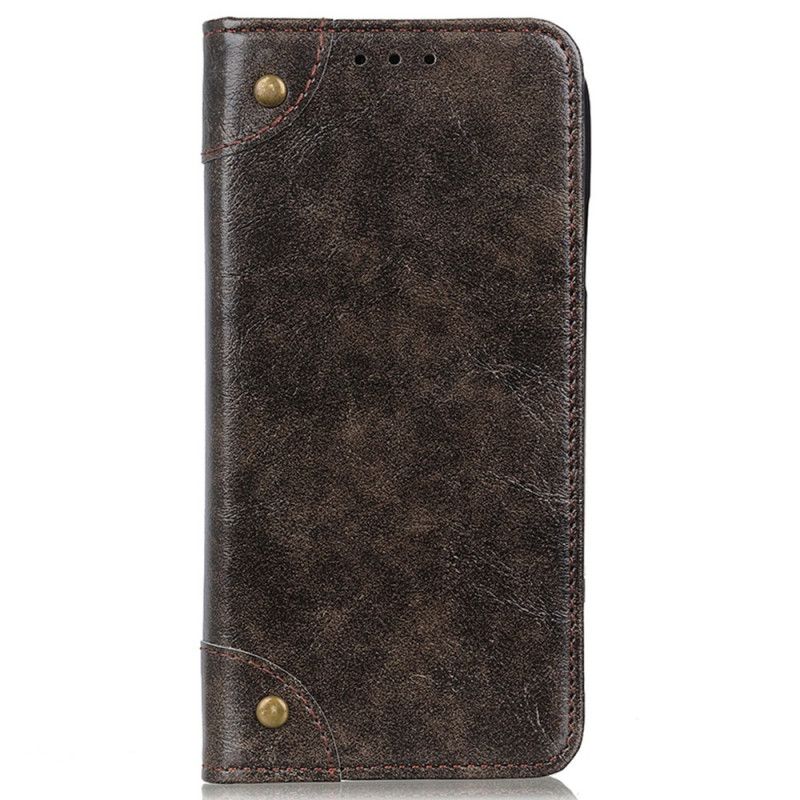 Folio-hoesje Moto E20 / E30 / E40 Vintage Oud Bescherming Hoesje