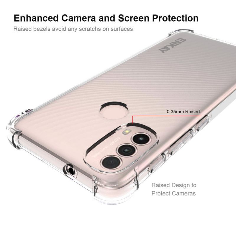 Hoesje Moto E20 / E30 / E40 Transparant Enkay Bescherming Hoesje
