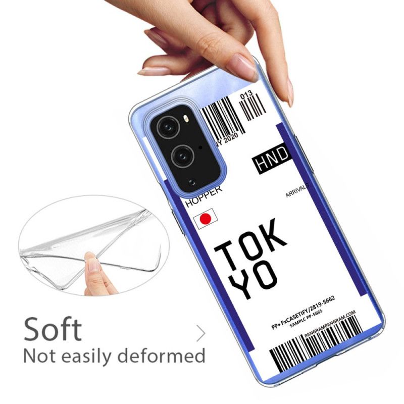 Case Hoesje OnePlus 9 Pro Donkerblauw Zwart Telefoonhoesje Instapkaart Tokyo