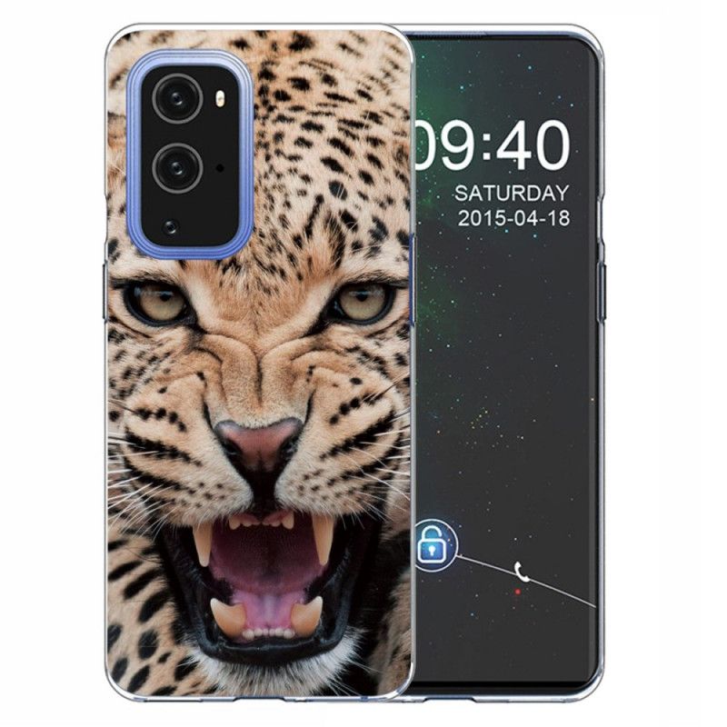 Case Hoesje OnePlus 9 Pro Paars Zwart Telefoonhoesje Fantastische Katachtige