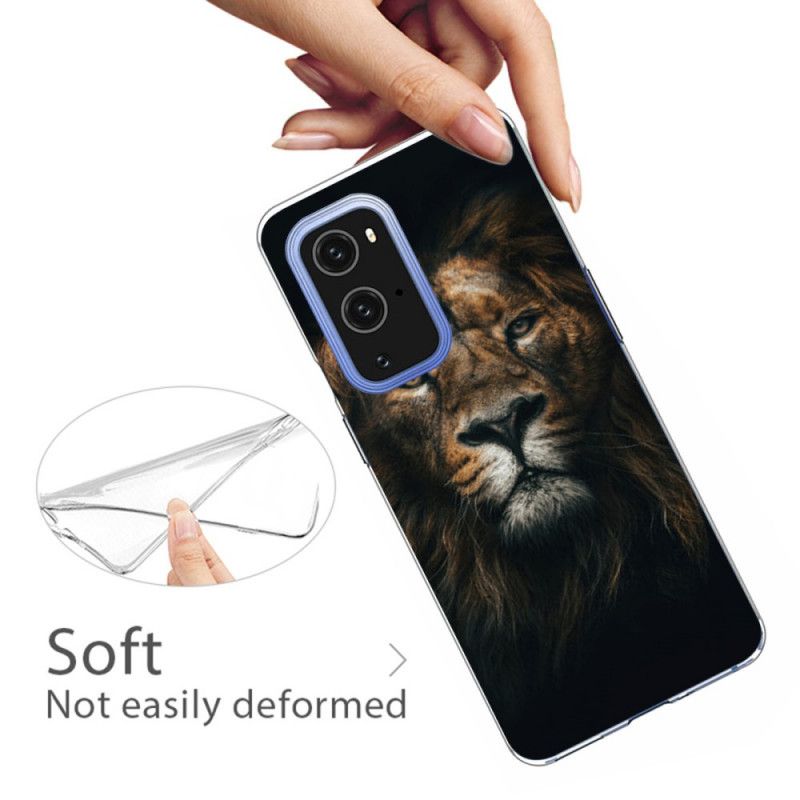 Case Hoesje OnePlus 9 Pro Paars Zwart Telefoonhoesje Fantastische Katachtige