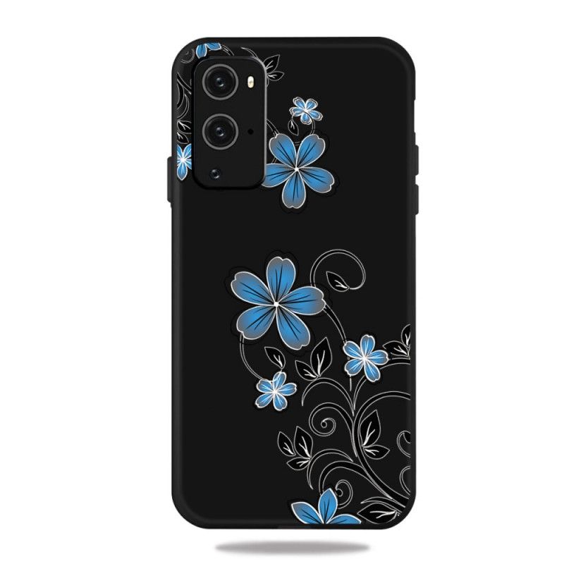 Hoesje OnePlus 9 Pro Blauwe Bloemen
