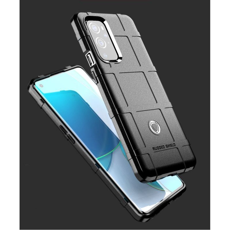 Hoesje OnePlus 9 Pro Grijs Zwart Robuust Schild