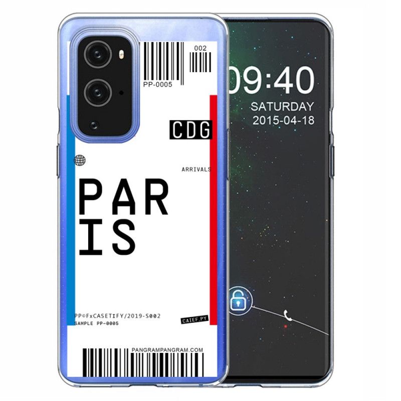 Hoesje OnePlus 9 Pro Instapkaart Naar Parijs