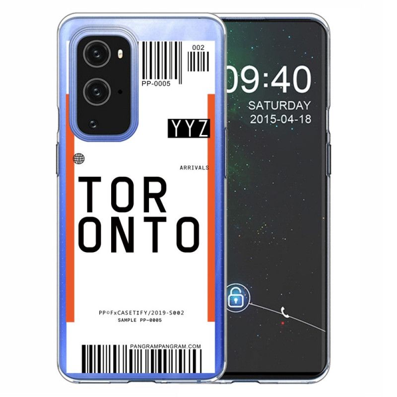 Hoesje OnePlus 9 Pro Instapkaart Naar Toronto