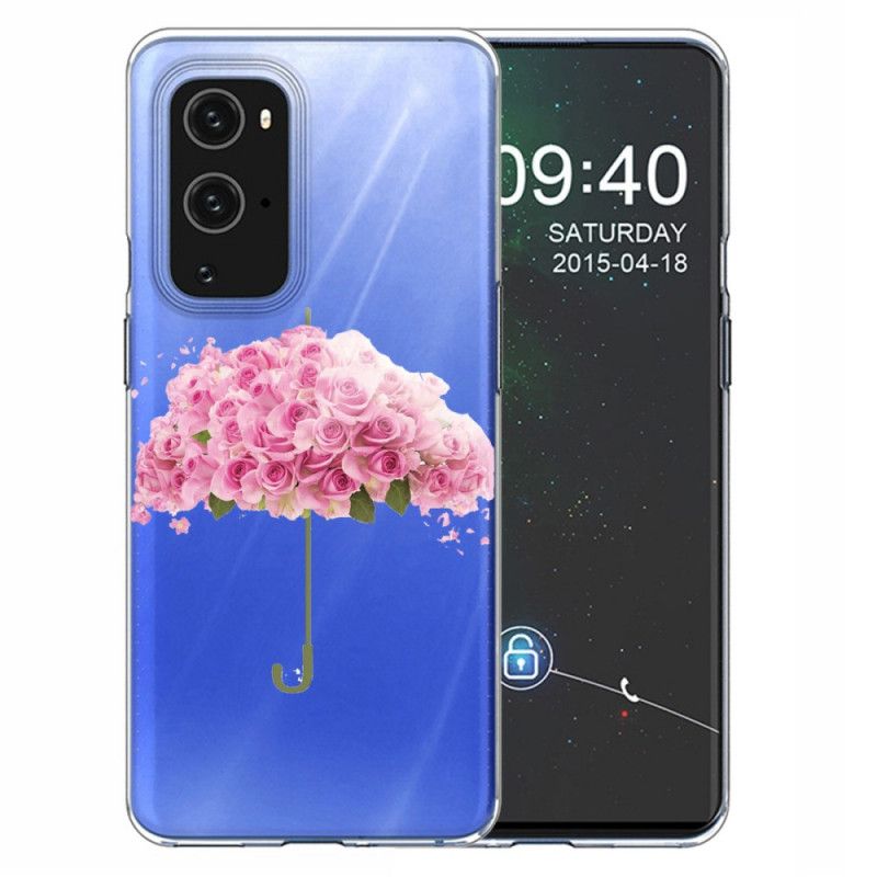 Hoesje OnePlus 9 Pro Paraplu In Rozen