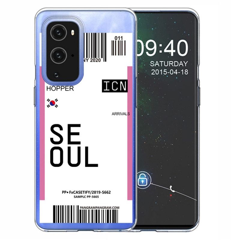 Hoesje OnePlus 9 Pro Roze Magenta Instapkaart Naar Seoul