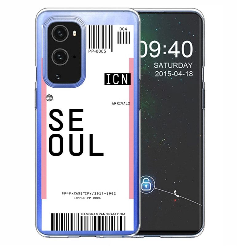 Hoesje OnePlus 9 Pro Roze Magenta Instapkaart Naar Seoul