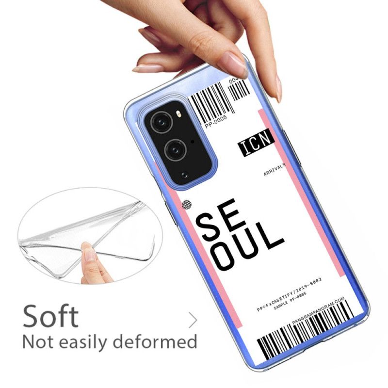 Hoesje OnePlus 9 Pro Roze Magenta Instapkaart Naar Seoul