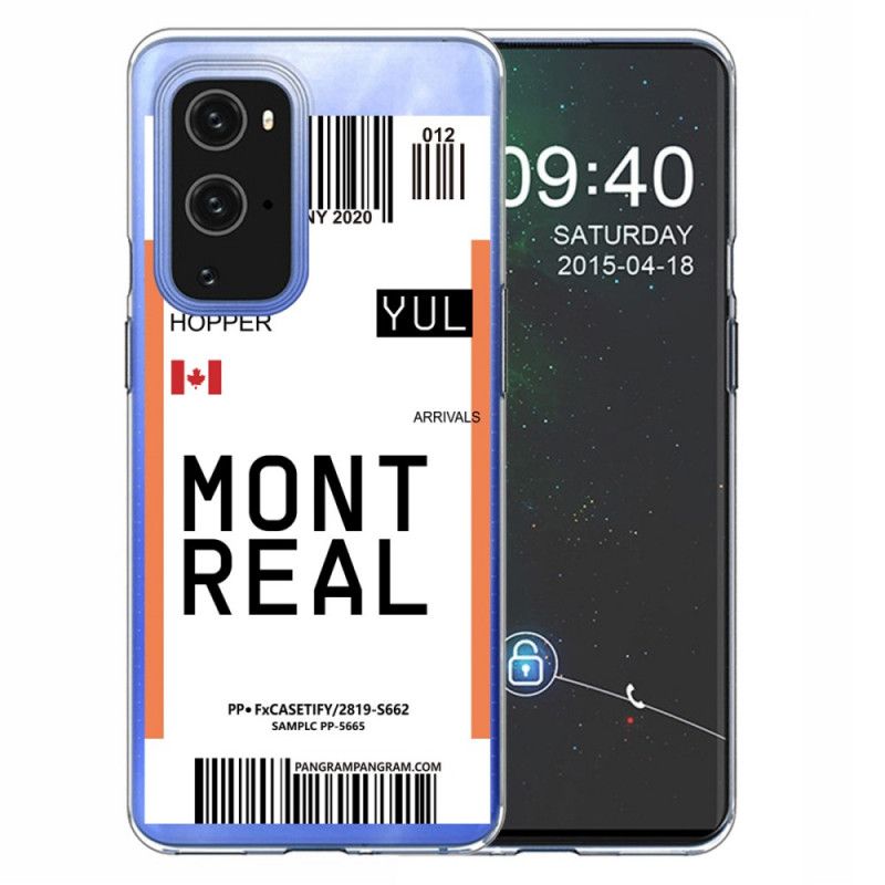 Hoesje voor OnePlus 9 Pro Instapkaart Naar Montreal