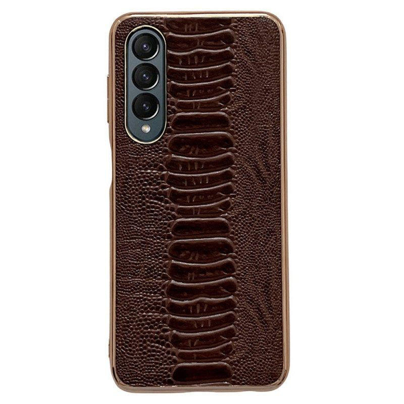 Hoesje voor Samsung Galaxy Z Fold 4 Croco Lijn