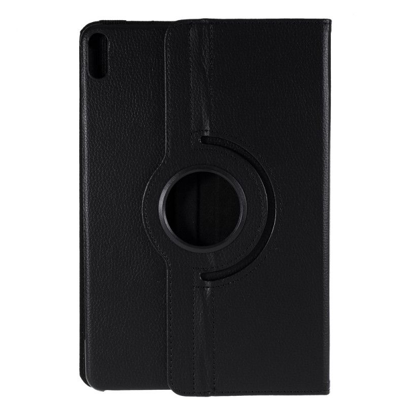 Leren Hoesje voor Huawei MatePad Pro Wit Zwart 360 ° Draaibaar Lychee Kunstleer