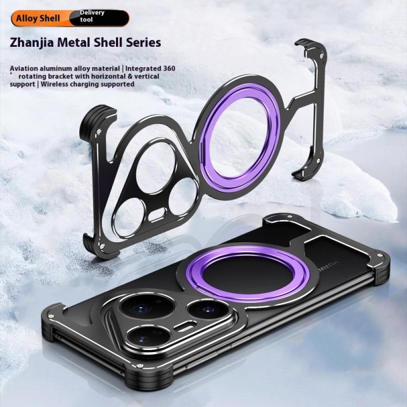 Cover Hoesje Huawei Pura 80 Pro Telefoonhoesje Magsafe Met Draaibare Standaard En Warmteafvoer