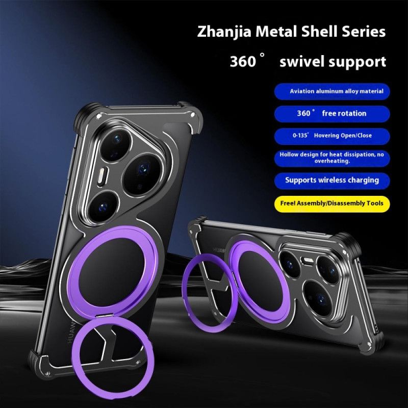 Cover Hoesje Huawei Pura 80 Pro Telefoonhoesje Magsafe Met Draaibare Standaard En Warmteafvoer