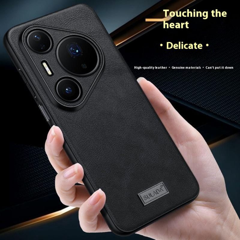 Cover Hoesje Huawei Pura 80 Pro Telefoonhoesje Sulada Lederlook