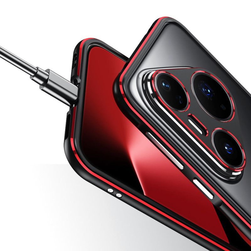 Hoesje Huawei Pura 80 Pro Bumper Met Lensbeschermer Bescherming Hoesje