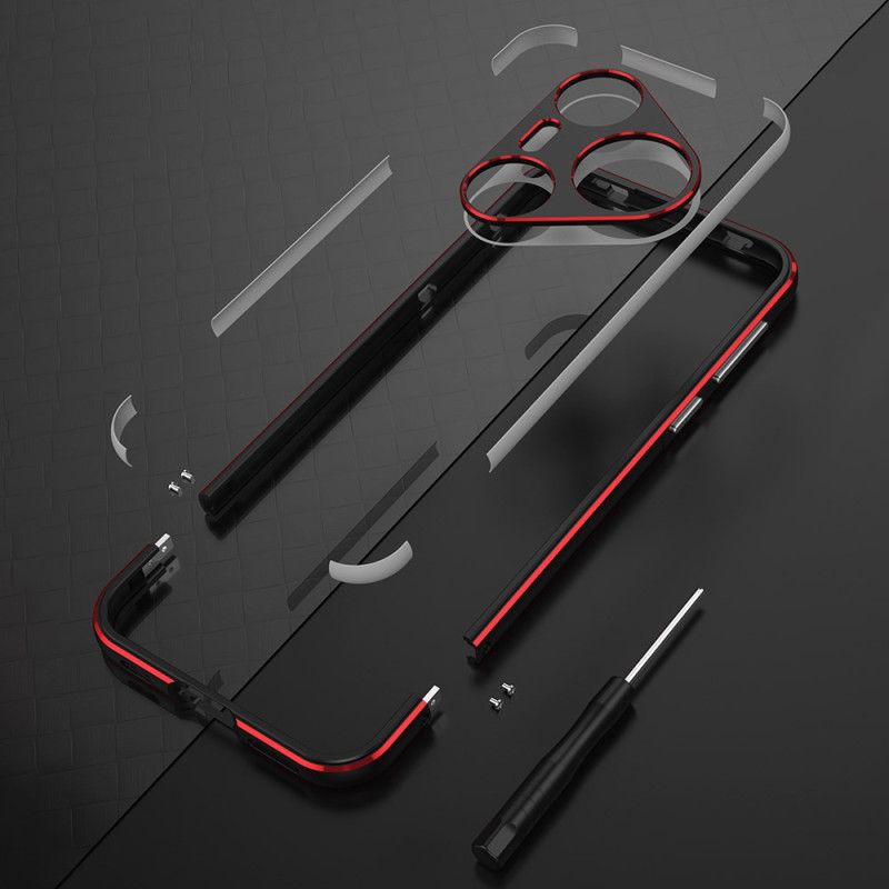 Hoesje Huawei Pura 80 Pro Bumper Met Lensbeschermer Bescherming Hoesje