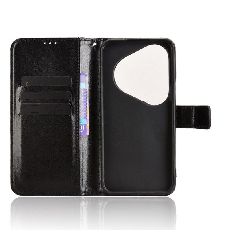 Leren Hoesje Huawei Pura 80 Pro Opvallend Imitatieleer Bescherming Hoesje