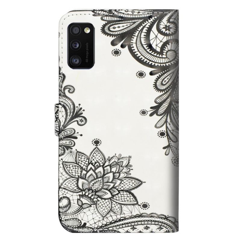 Bescherming Hoesje Samsung Galaxy A41 Telefoonhoesje Chique Kant