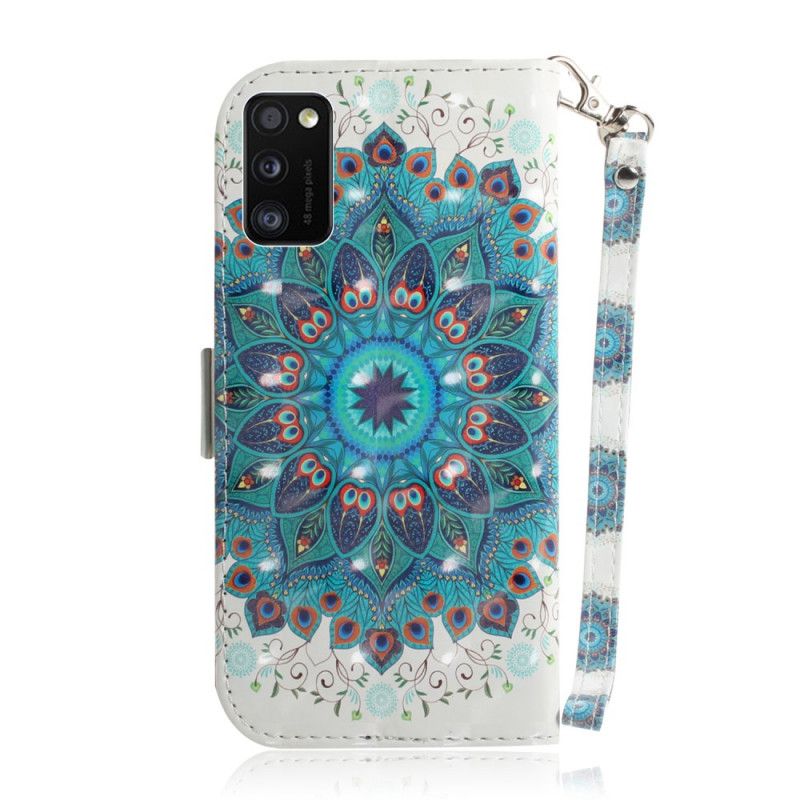 Cover Folio-hoesje Samsung Galaxy A41 Telefoonhoesje Meesterlijke Mandala Met String
