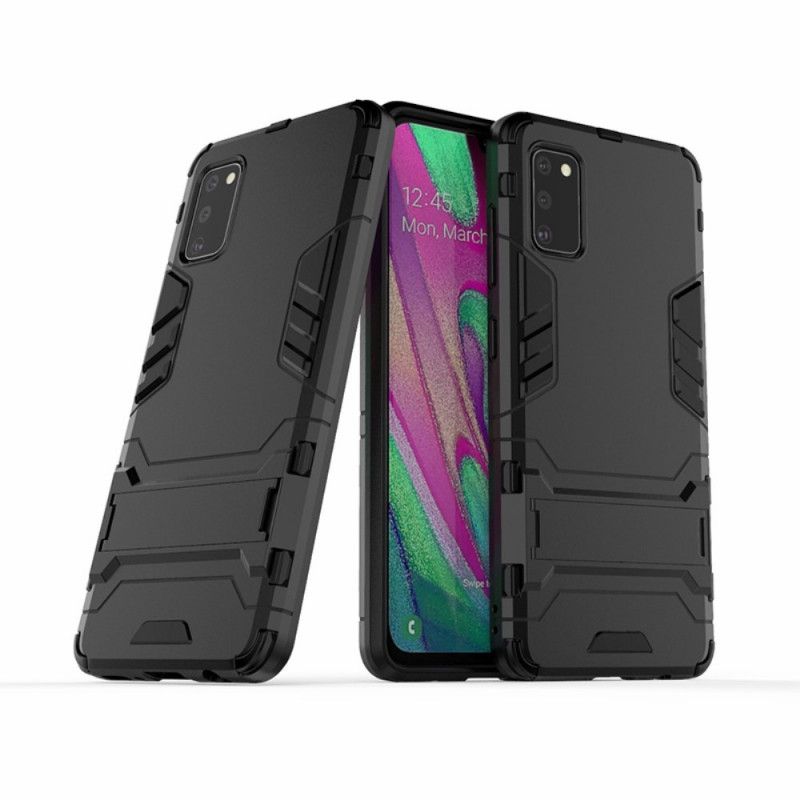 Cover Hoesje Samsung Galaxy A41 Rood Zwart Telefoonhoesje Ultrabestendig