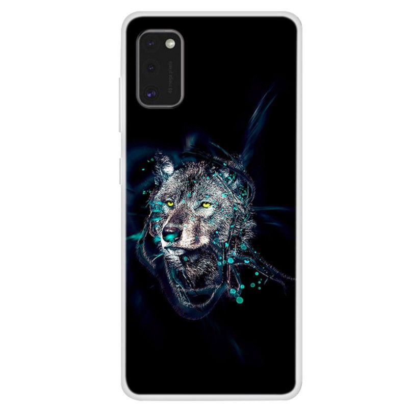 Cover Hoesje Samsung Galaxy A41 Telefoonhoesje Wolf