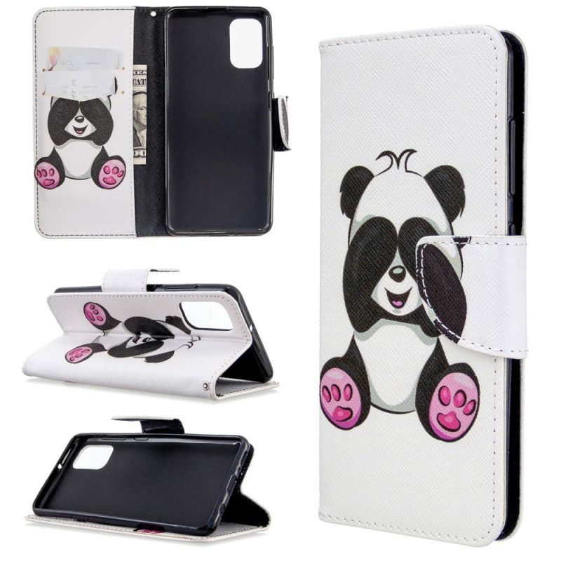 Flip Case Leren Samsung Galaxy A41 Leuke Panda